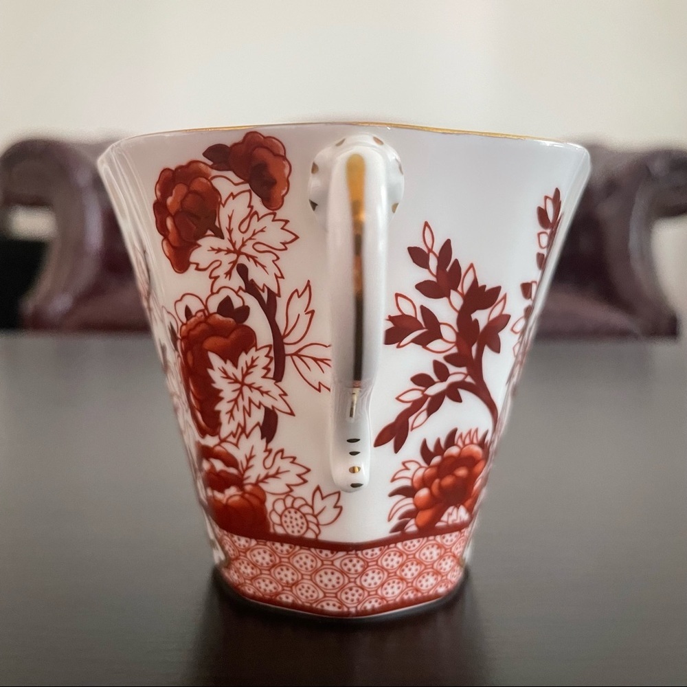 6 X Coalport Indian Tree Coral Bine China Flat Demitasse Cups - Picture 9 of 14